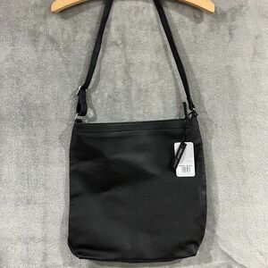 Assots London Kendal Black Leather Handbag Shoulder Bag Slouch Hobo Purse NEW